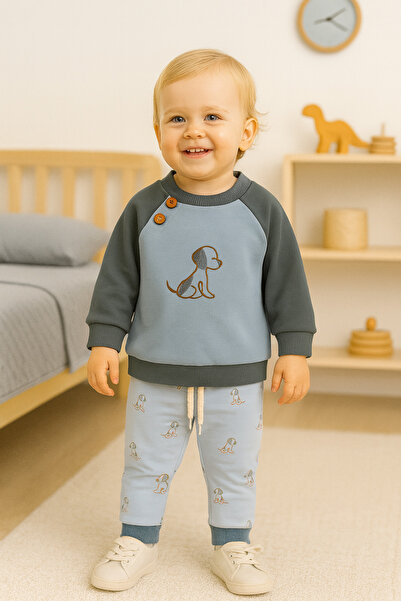 Momivi Kids طقم ملابس رياضية يومية مكون من قطعتين للأطفال الرضع والأولاد بالل...