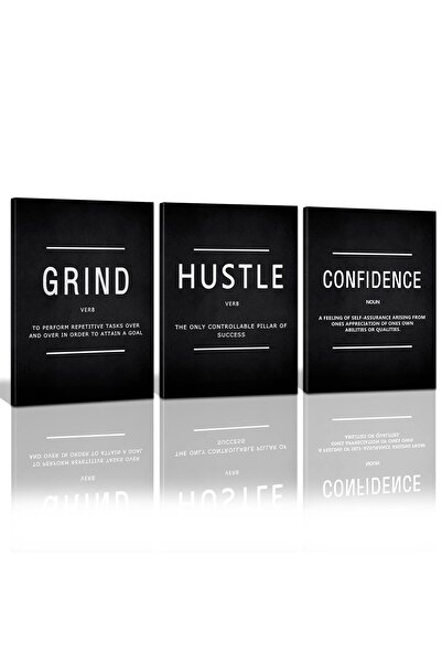 ALAYRA International لوحة جدارية قماشية تحفيزية للنجاح من ALAYRA، ديكور جداري...