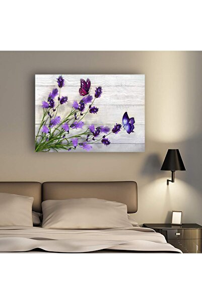 ALAYRA International ALAYRA wall art Purple Flowers Picture Canvas Prints Roo...