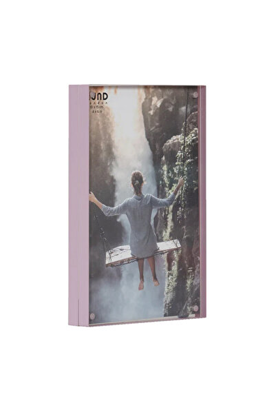 Lund London إطار مغناطيسي – إطار صور 4x6 – وردي