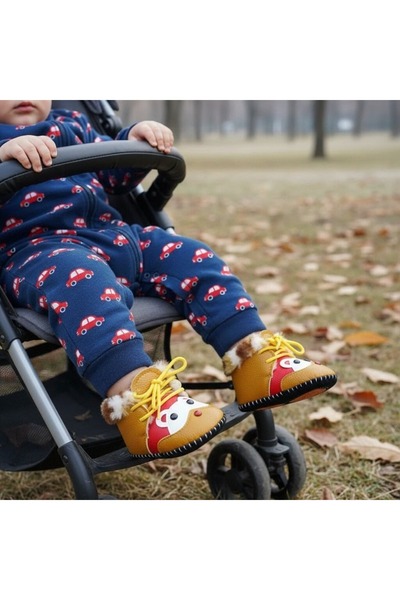 OEM Botoșei îmblăniți pentru bebe, botoșei de interior pufoși și drăguți, tal...