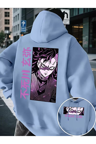 LORVANIY سويت شيرت للجنسين من Anime مطبوع 3 Thread K بغطاء رأس