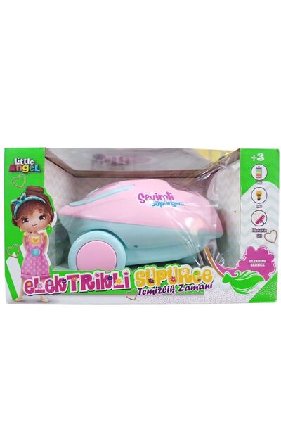 oydaş oyuncak Oydaş Pilli Neşeli Süpürge Orta Boy OYD-02601-Pembe