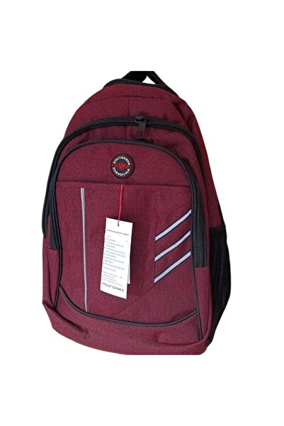 STATİON Backpack 1330-Burgundy