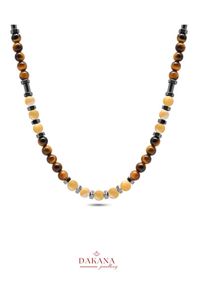 DAKANA JEWELLERY Certified Pearl Stone Aquarius Zodiac Sign Men's Natural Sto...