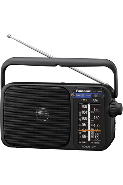 PANASONIC RF-2400DEG-K, FM/AM, Black