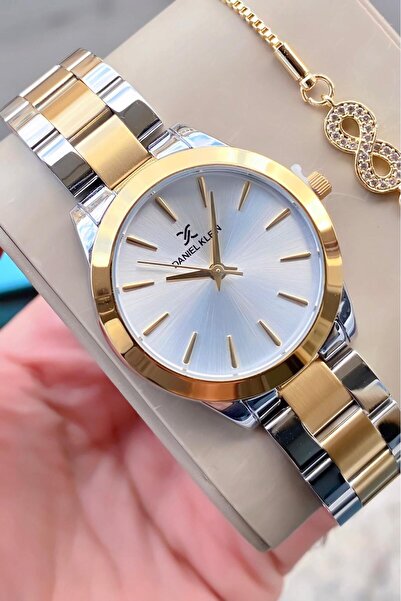 Daniel Klein Kadın kolsaati gold çelik orjinal 3 atm su gecırmez 2 yıl garantili bileklik hediye faturalı