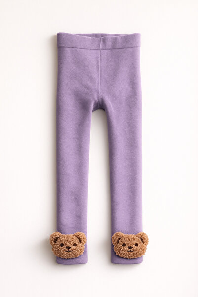 Katia&Bony Children's Teddy Accessory Towel-Lined Leggings Lilac