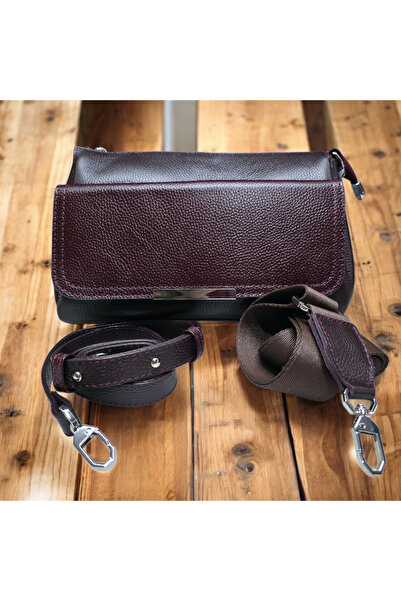 valentina victoria Genuine Leather with Many Compartments. 2 Different Handle...