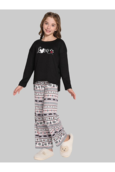 ASBB Girls' tracksuit consisting of a sweatshirt and pants in black.