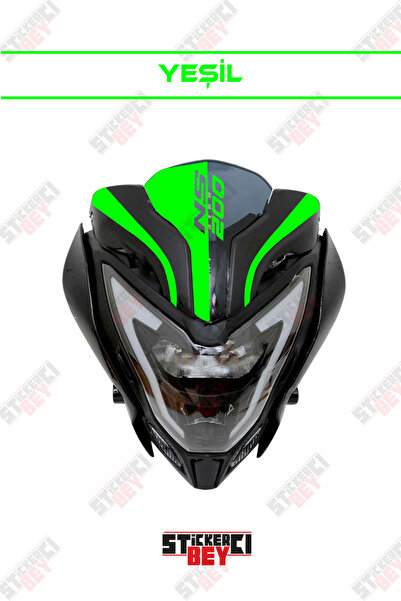 STİCKERCI BEY Pulsar Ns 200 Front Windshield Ns 200 Head Sticker Decal (Foil ...
