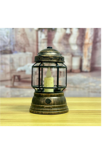 Generic DYD Traditional Candle Lamp with Swinging Candle Holder – Vintage Hanging Lantern for Home Decor