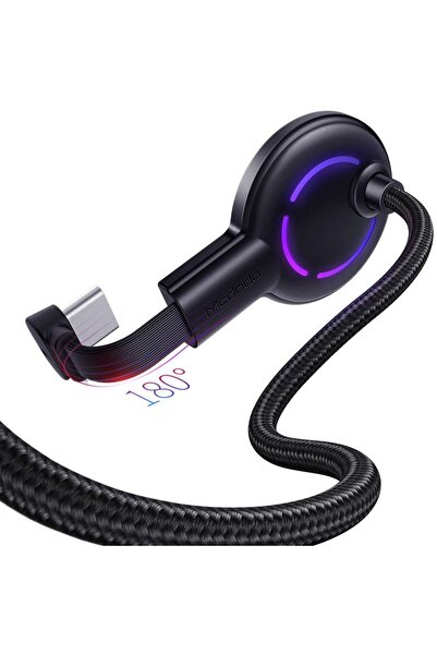 Mcdodo Cablu Razer Series Gaming Type-C Black (2A, 1.2m)