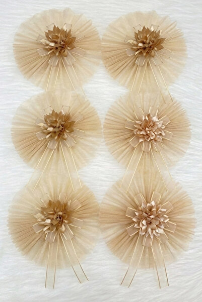 ZEYMERADE Cappuccino Convoy Ornament, Bride and Groom Dowry Suitcase Wedding Engagement Bridal Car Circumcision Henna Ornament 5 Pieces