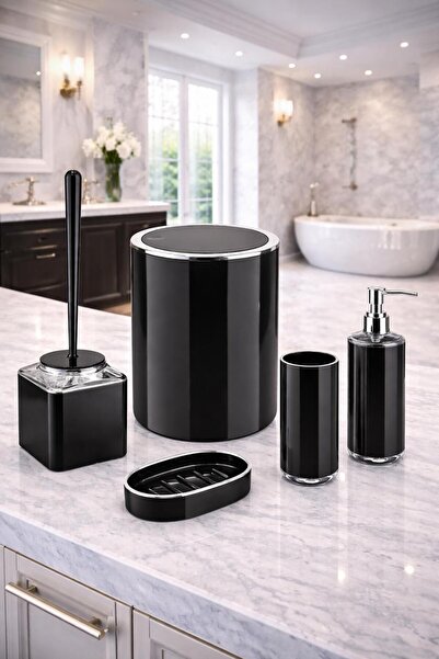 Mim Life Banyo Seti Lüx Akrilik Banyo Wc Takımı Yuvarlak