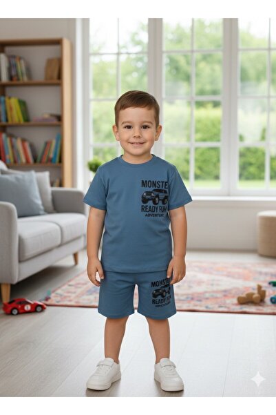 FURKYY Момчешки летен комплект с блуза и шорти