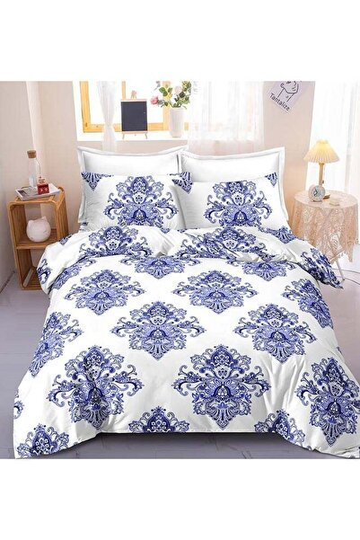 Noon East طقم غطاء لحاف من الألياف الدقيقة مكون من 4 قطع - لحاف 230×220 سم، ش...