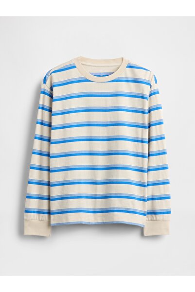 GAP Erkek Çocuk Kırık Beyaz Relaxed T-Shirt