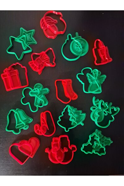 Lena Gift Store Christmas Cookie Cake Candy Dough Mold Set of 16