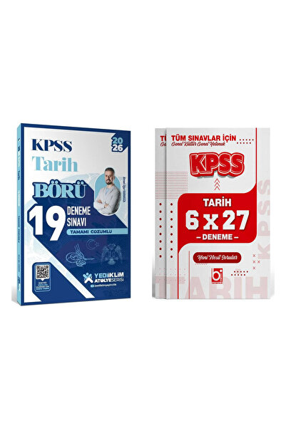 Yediiklim Yayınları Yediiklim 2026 KPSS Atölye Serisi Börü Tarih Tamamı Çözüm...