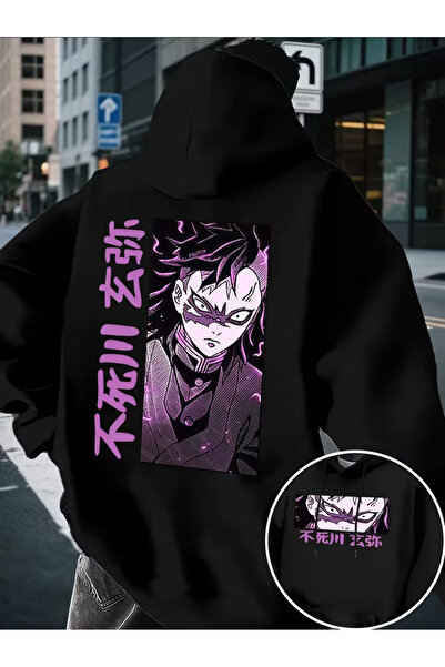 LORVANIY سويت شيرت للجنسين من Anime مطبوع 3 Thread K بغطاء رأس