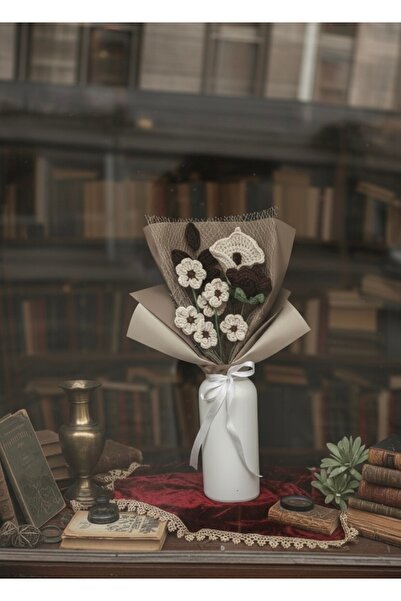 HENERA Kahverengi Çiçek Buketi / Sevgililer Günü / Hediyelik /Doğum Günü/Yılb...