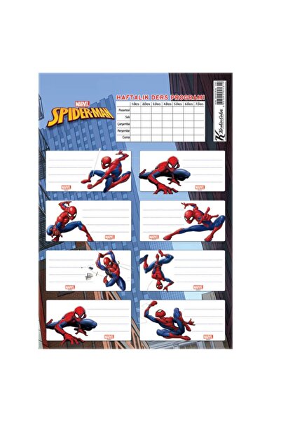 KESKİN COLOR ملصق مدرسي لشخصية سبايدرمان من مارفل