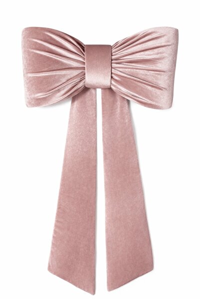 OEM Decorative Christmas doormat 40x20cm with 0.5m ribbon, powder pink