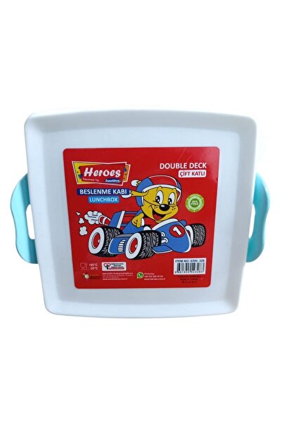 HEROES TOYS Heroes Lunchbox Double Layer Lunch Box Ern-328-Blue