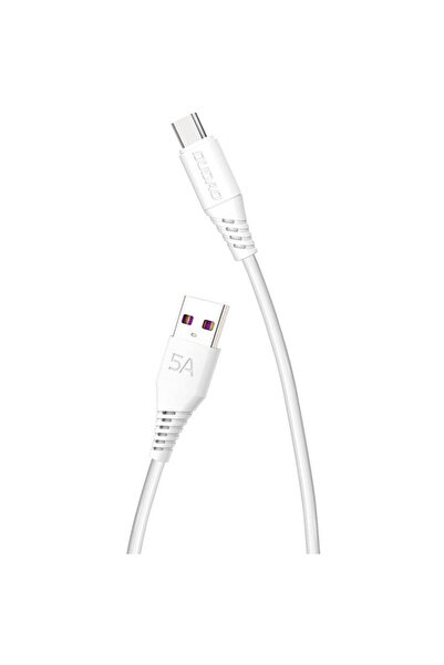 DUDAO USB to USB-C Cable L2T 5A, 2m (White)