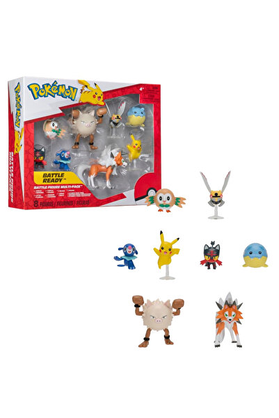 Cici Oyuncak Pokemon Battle Multi Pack XXL Rowlet Popplio Ninjask Pikachu Lit...