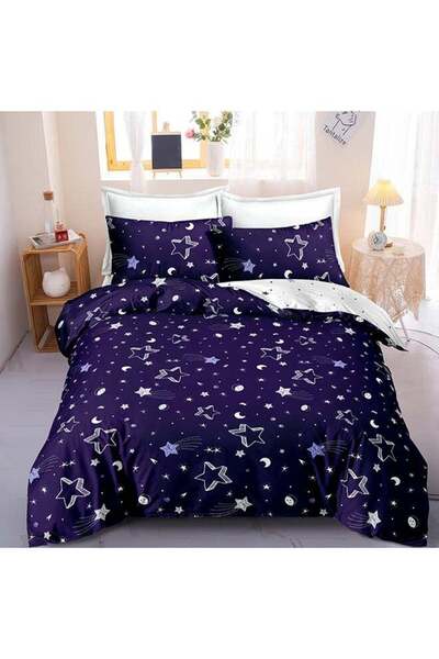 Noon East 4-piece Microfiber Duvet Cover Set – 230x220 cm Duvet Cover, Fitted...