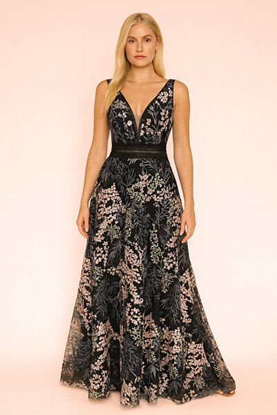 Hüseyin Baştürk Desenli Şık Abiye