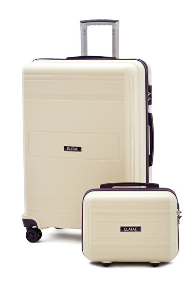 ELATAE V305 Büyük Boy Valiz & Makyaj Çantası | Polipropilen Kırılmaz Gövde, U...