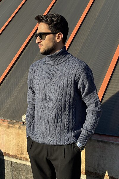 inpool Men'S, Full Turtleneck, Old Money Culture, Wool, Regular Fit, Hi-Quali...
