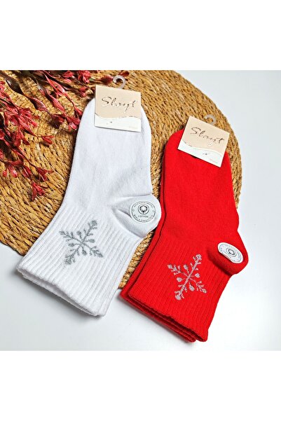 moda rüyası جوارب مطرزة بالترتر لعيد الميلاد
