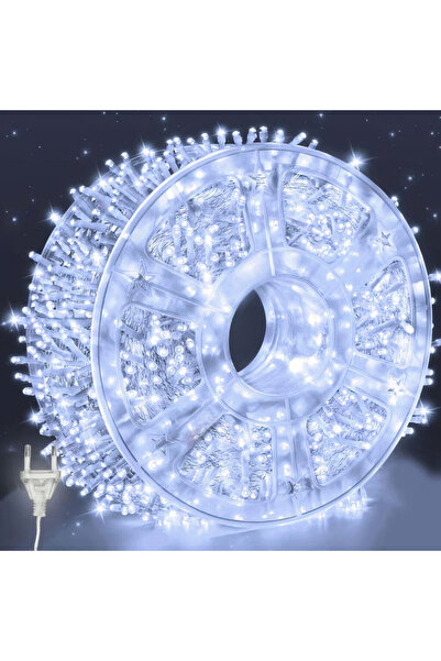 JML1 Instalație de lumină albă rece de 100 m, 480 LED-uri și bliț cu sârmă tr...