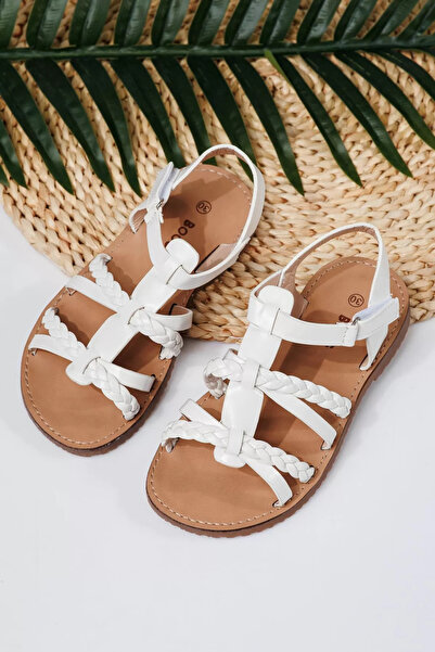 Zaira Λευκά σανδάλια για κορίτσια από οικολογικό δέρμα Betsy2 #21926 - 36