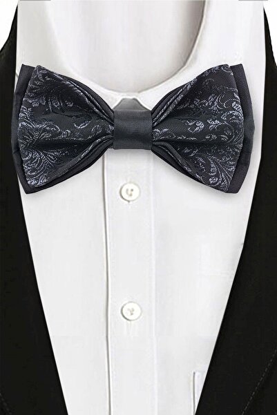 hapshoe Papion pentru copii și bebeluși din satin ajustabil jacquard negru