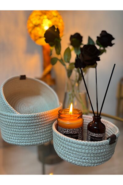 MMSGHOMEDECOR Organizer sepet.banyo sepeti,üçlü hasır sepet