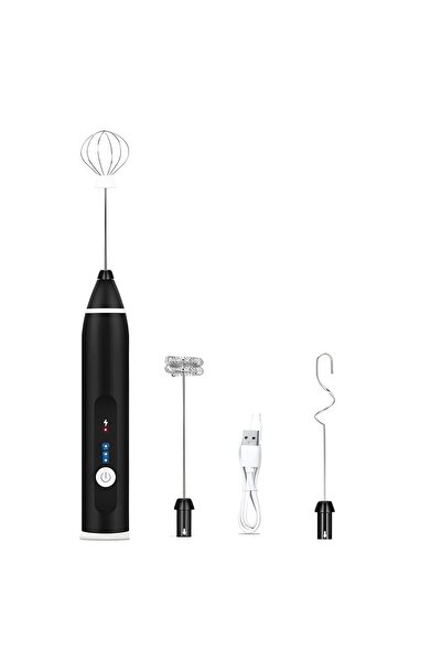 Tim Mixer cu acumulator,3 teluri interschimbabile,3 trepte viteza spuma de lapte si amestecare Oualor