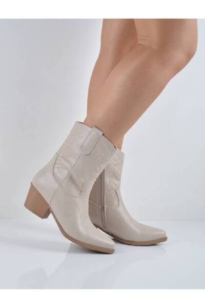 Şanslı Ayakkabıcılık Skin Short Cowboy Boots