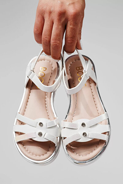 Zaira Λευκά σανδάλια για κορίτσια από οικολογικό δέρμα Barbara #21913 - 30