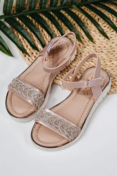 Zaira Ροζ σανδάλια για κορίτσια από οικολογικό δέρμα Arden2 #21910 - 36