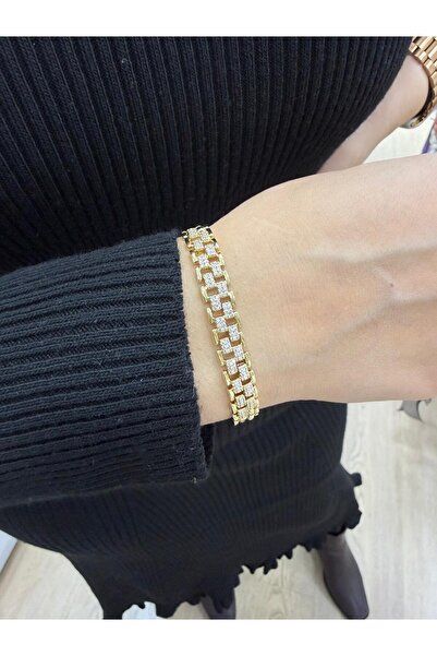 XUPING JEWELRY Vip Gold Ortası Zirkon Taşlı Bileklik