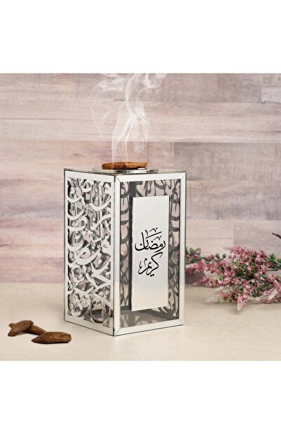 Story of candle Acrylic Incense Burner with Arabic Decoration