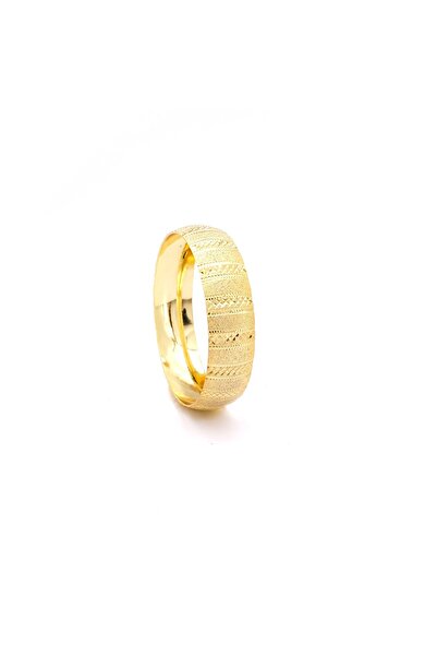 FerizZ Altın Kaplama Simli İşlemeli 1,5 cm İmitasyon Bilezik BLZ-3131