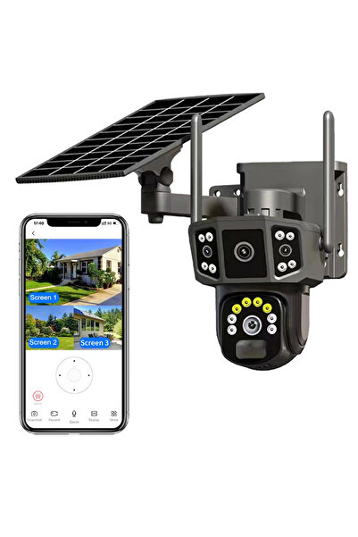 Muchmy Solar-powered Outdoor Wifi Security Camera Night Vision Voice Indoor Mobile App Control Camera