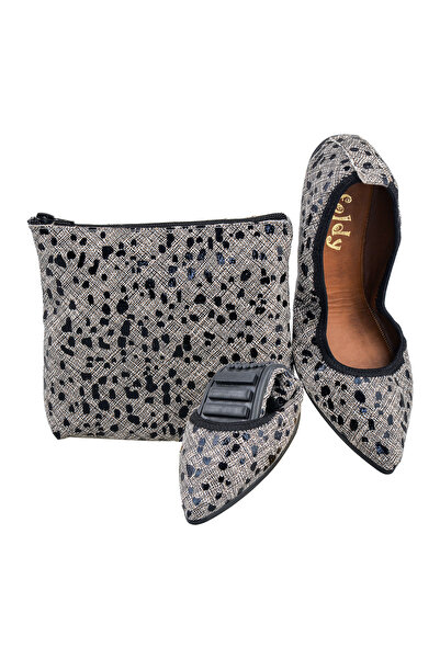 Foldy Сиви сгъваеми дамски балетки