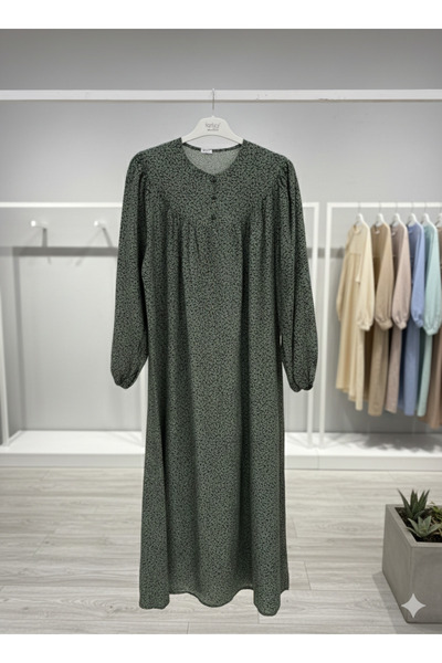 fariza tekstil Φόρεμα χιτζάμπ από ύφασμα βισκόζης με κορδόνια